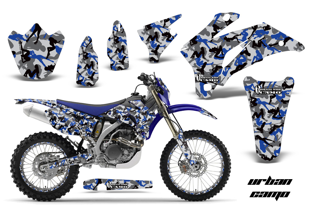 Yamaha WR250F WR450F 07-11 Graphics Kit UC BL NPs
